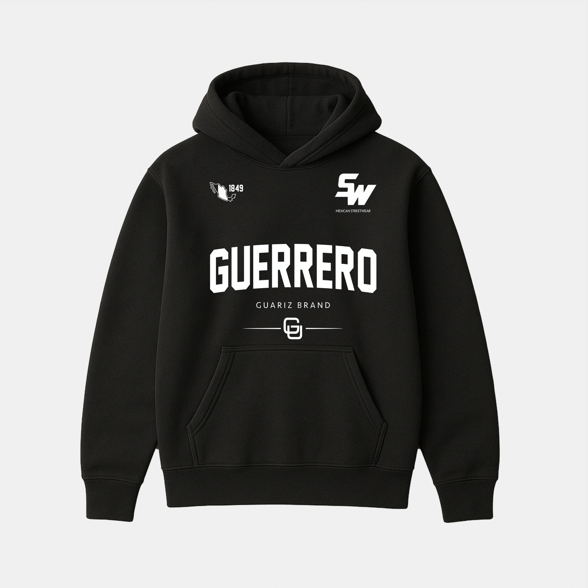 MX STREETWEAR STATE HOODIE (BLACK)