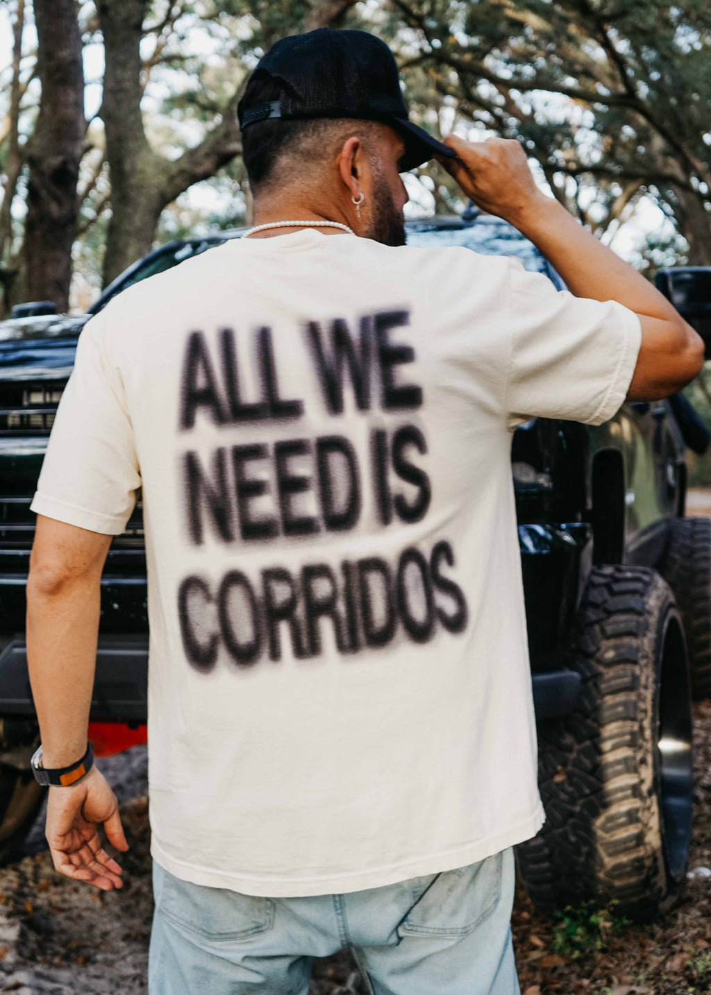 ALL WE NEED IS CORRIDOS T-SHIRT ™ (TAN)