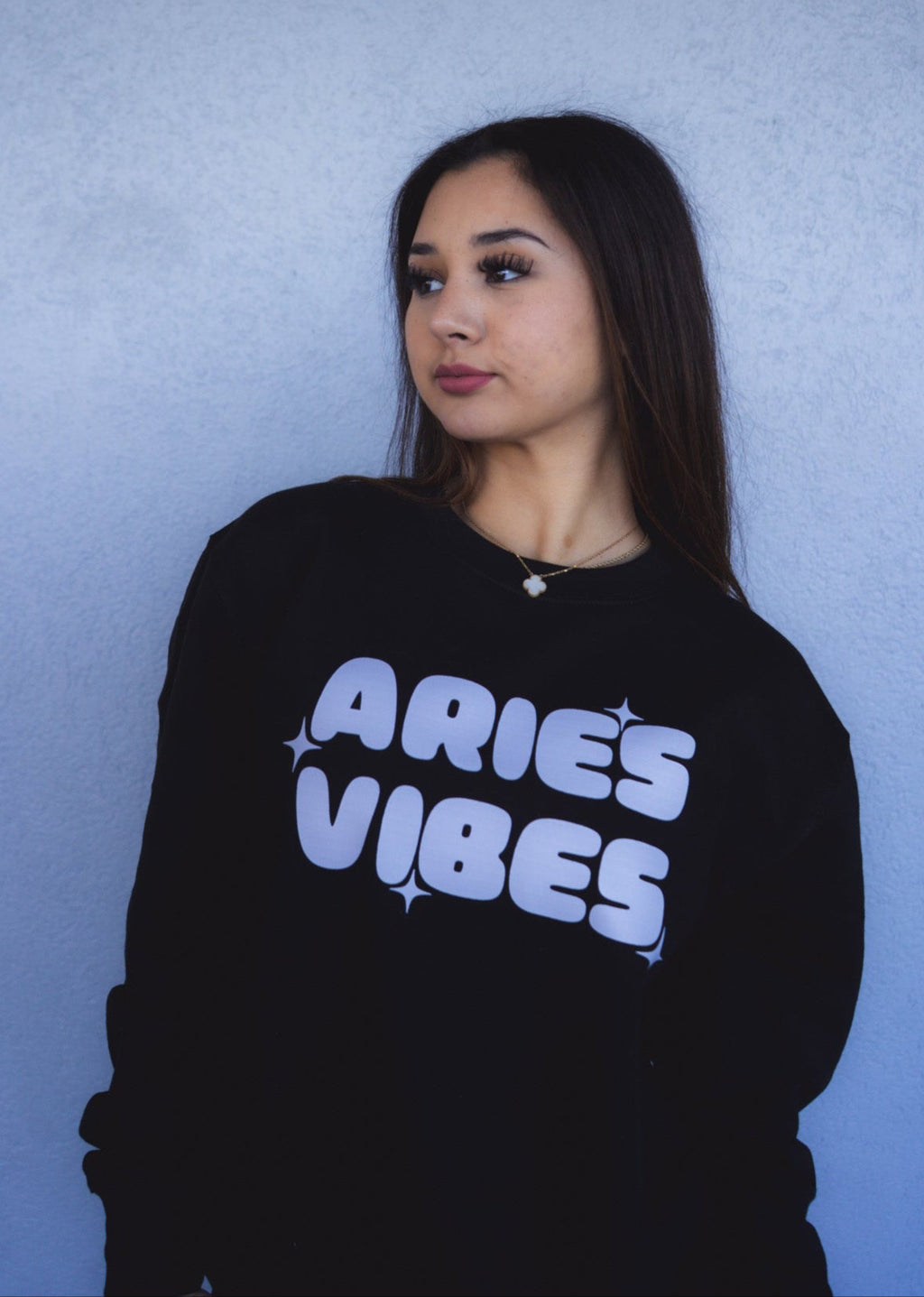 ZODIAC VIBES -GUARIZ (CREWNECK) - BLACK