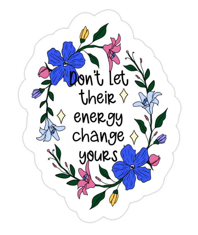 NO BAD ENERGY STICKER