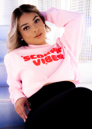 ZODIAC VIBES -GUARIZ (CREWNECK) - BABY PINK