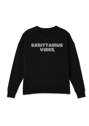 ZODIAC VIBES -GUARIZ (CREWNECK) - BLACK