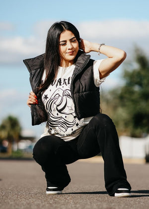 GUARIZ PUFFER Crop Vest (lightweight) (PRE ORDER)