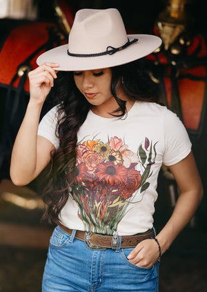 FLORES T-SHIRT™  (FITTED WOMENS CUT)
